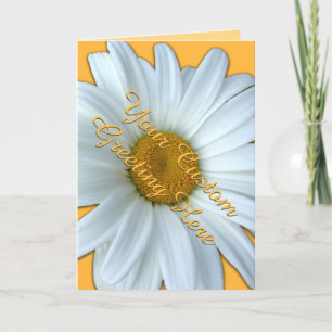 Daisy Card Wild Flower Custom Daisy Greeting Card