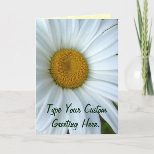 Daisy Card Wild Flowers Custom Greeting Cards