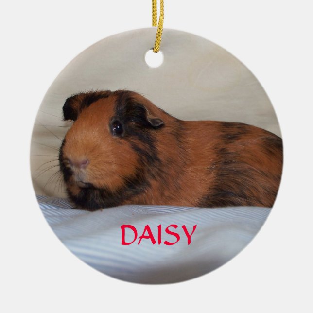 Daisy Ceramic Ornament (Front)