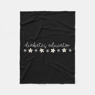 Daisy Certified Diabetes Educator Clinical Nurse I Fleece Blanket