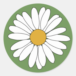 daisy classic round sticker