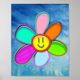 DAISY - Colorful Magic Daisy for Kids - Poster