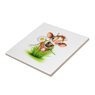 Daisy Cow Tile
