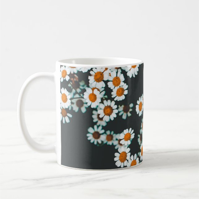 Daisy Daisies Floral Coffee Mug (Left)