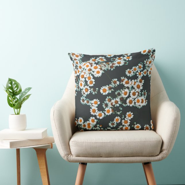 Daisy Daisies Floral Cushion (Chair)