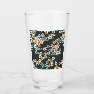 Daisy Daisies Floral Glass