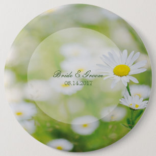 Daisy Daisies Flower Floral Summer Wedding 6 Cm Round Badge