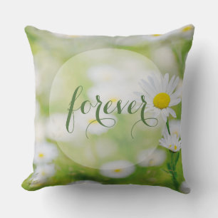 Daisy Daisies Flower Floral Summer Wedding Forever Cushion