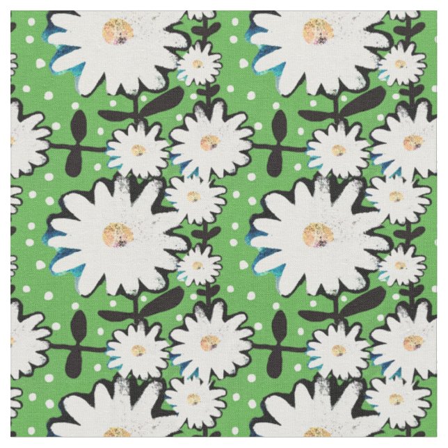 Daisy Daisy Fabric (Close Up)