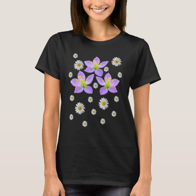 Daisy Daisy Flower Floral Pattern T-Shirt (Front)