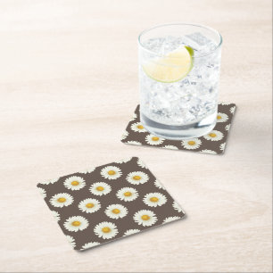 Daisy Daisy Square Paper Coaster