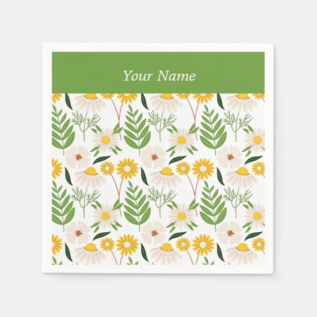 Daisy-Daisy template Napkin (Front)