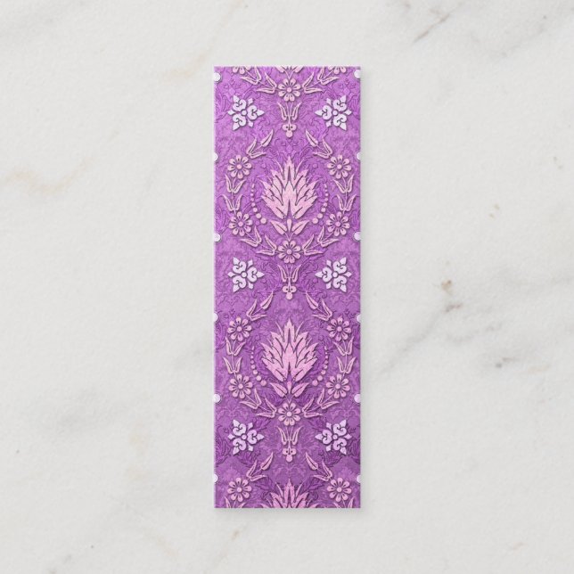 Daisy Damask, DOUBLE DAMASK Mini Business Card (Front)