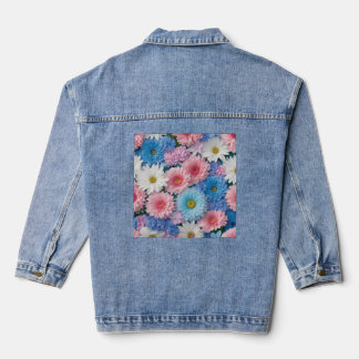 *Daisy Daze Denim Delight: Floral Patchwork Jacket