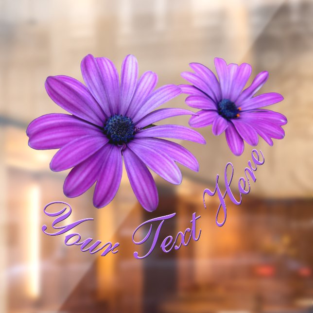 Daisy Decal Personalise Gerbera Daisy Window Cling (Sheet 2)