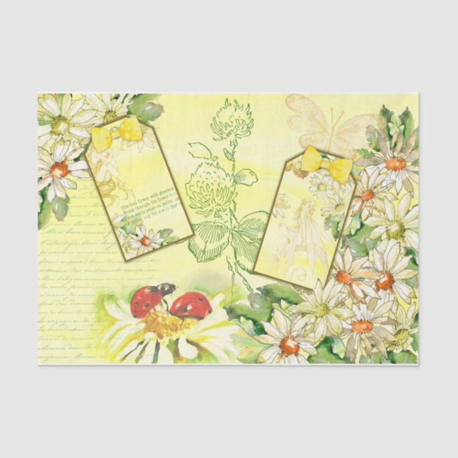 Daisy Design Series 7 Tissue Paper (Front)