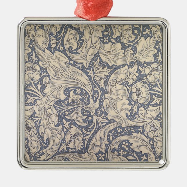 'Daisy' design (textile) Metal Tree Decoration (Front)