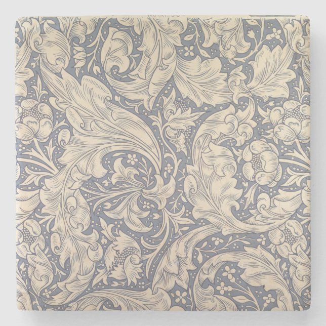 'Daisy' design (textile) Stone Coaster (Front)