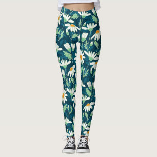 Daisy Ditsy Chamomile Romantic Print Leggings