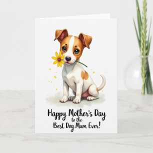 Daisy Dog Mothers Day Card