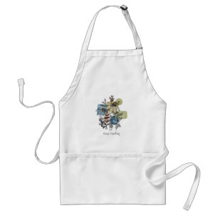 Daisy Doodle In Ink And Watercolor Standard Apron