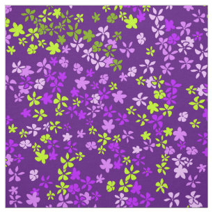 Daisy Dot Vintage Psychedelic Floral Fabric