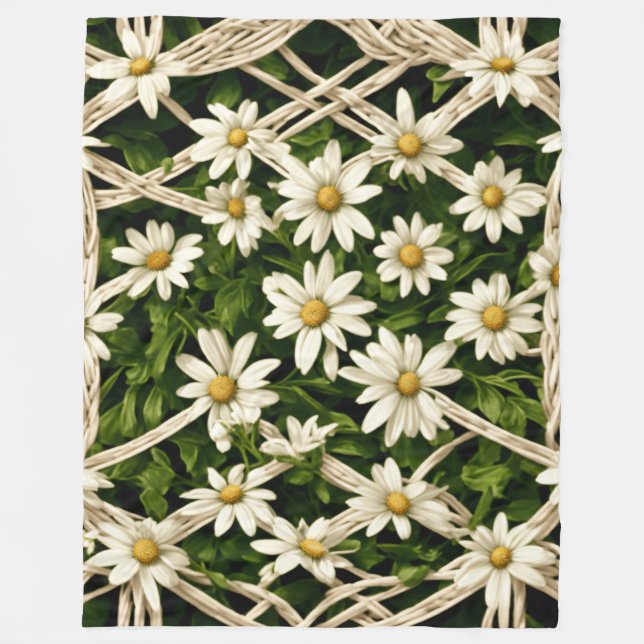 Daisy Dream Fleece Blanket - Large (Front)