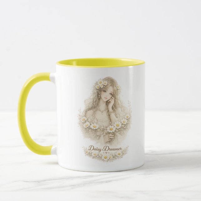 Daisy Dreamer Floral Daisy Mug (Left)
