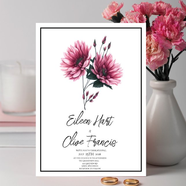 Daisy Dreams: Elegant Summer & Spring Wedding  Invitation (Creator Uploaded)