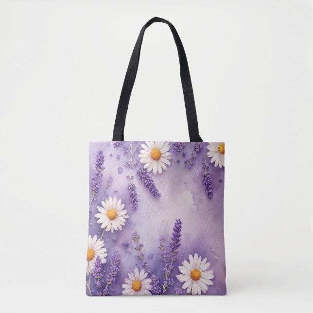 Daisy Dreams & Lavender Fields Tote (Front)