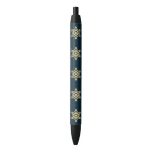 Daisy Dreams Mandala Black Ink Pen