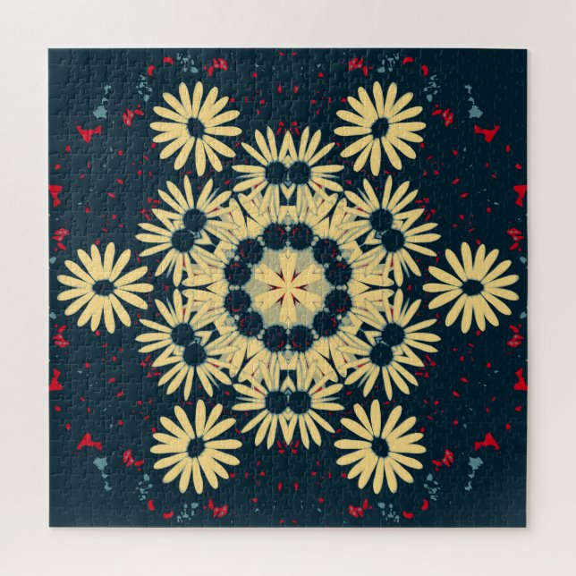 Daisy Dreams Mandala Jigsaw Puzzle (Vertical)