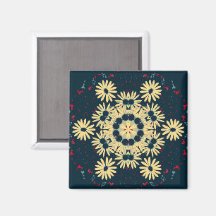 Daisy Dreams Mandala Magnet