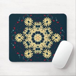 Daisy Dreams Mandala Mouse Pad