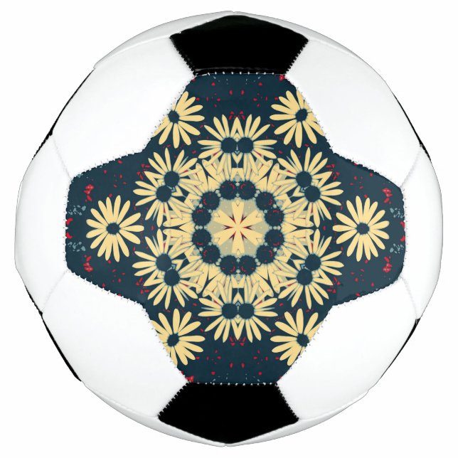 Daisy Dreams Mandala Soccer Ball (Front)