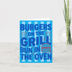 Daisy Ed Burgers On The Grill Bun In The Oven Card