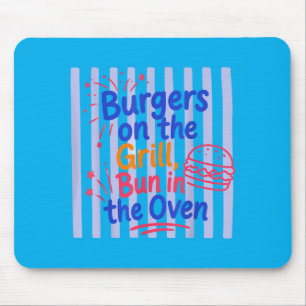 Daisy Ed Burgers On The Grill Bun In The Oven Mouse Pad