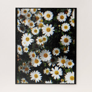 Daisy Emoji Faces Jigsaw Puzzle