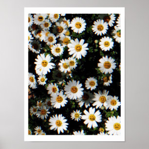 Daisy Emoji Faces Poster