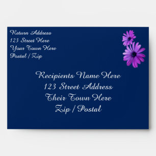 Daisy Envelopes Custom Blue Daisies Envelopes