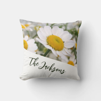Daisy Field Customised Name/Message Home Decor Cushion