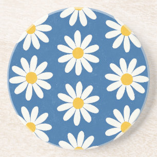 Daisy Field in Blue Coaster