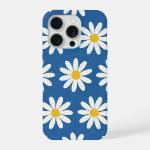 Daisy Field in Blue iPhone 15 Pro Case
