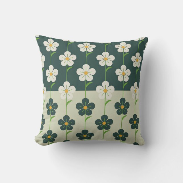 Daisy Field Pattern Cushion (Front)