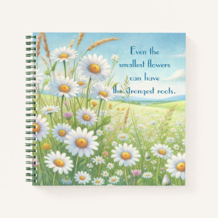 Daisy Field & Quote Notebook