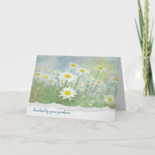 Daisy Field Thank You Card
