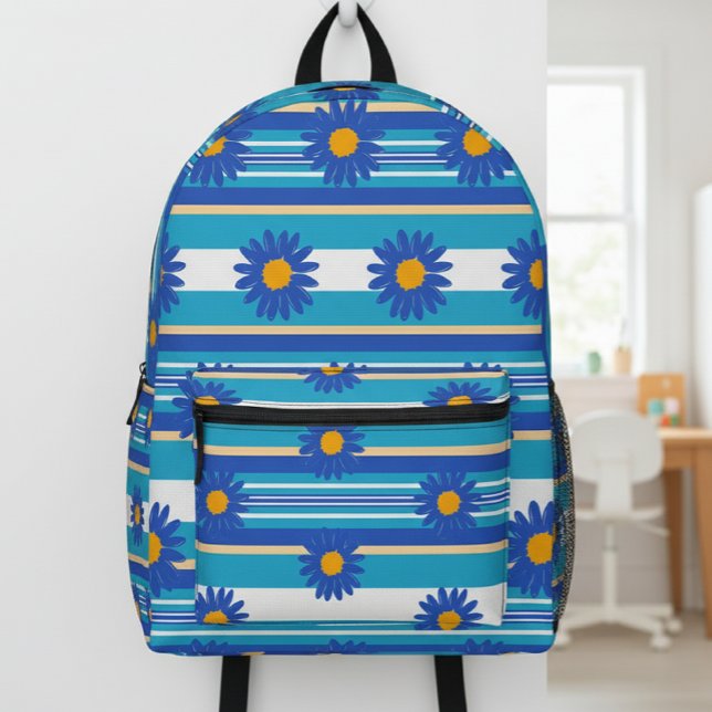Daisy Floral Backpack, Print Cut Sew Bag (Creator Uploaded)