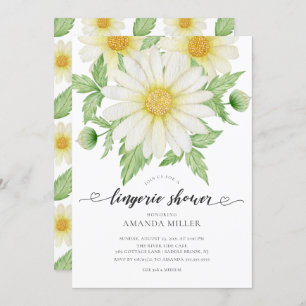 Daisy Floral Bridal Lingerie Shower Invitation