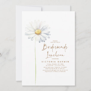 Daisy Floral Bridesmaids Luncheon Bridal Shower Invitation