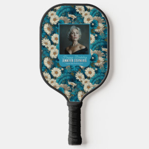 Daisy Floral First Birthdays For Daughter Blue Pickleball Paddle